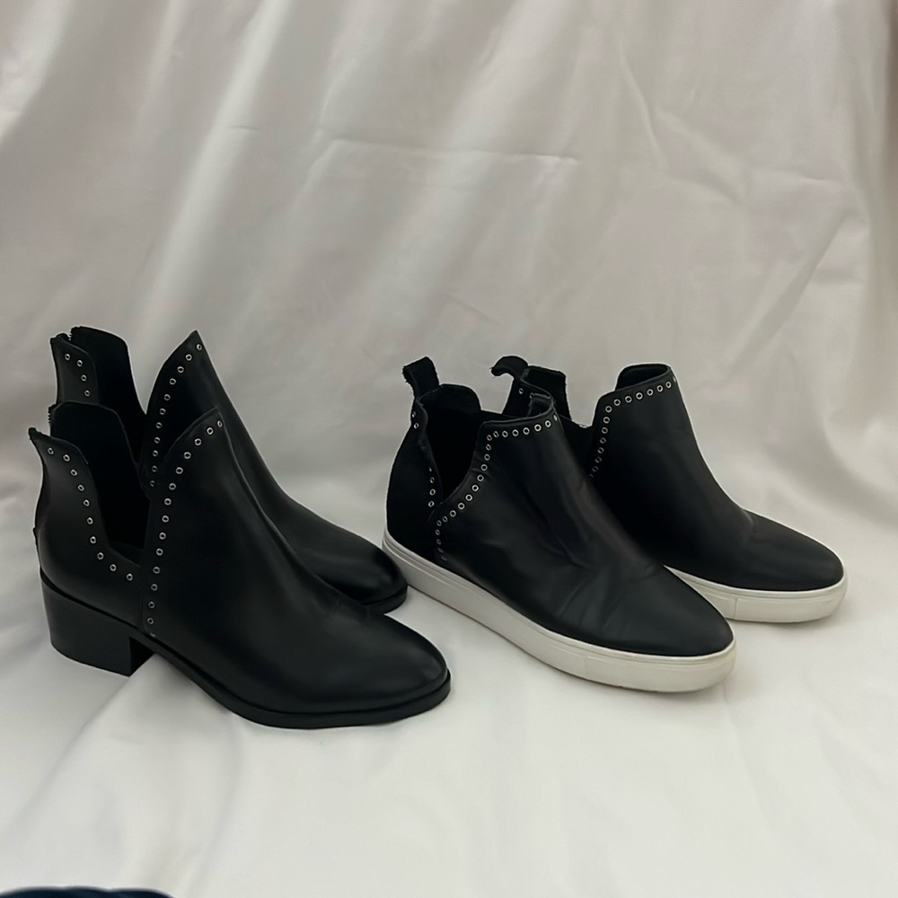 2Pr Black Chelsea& Violet 8M
